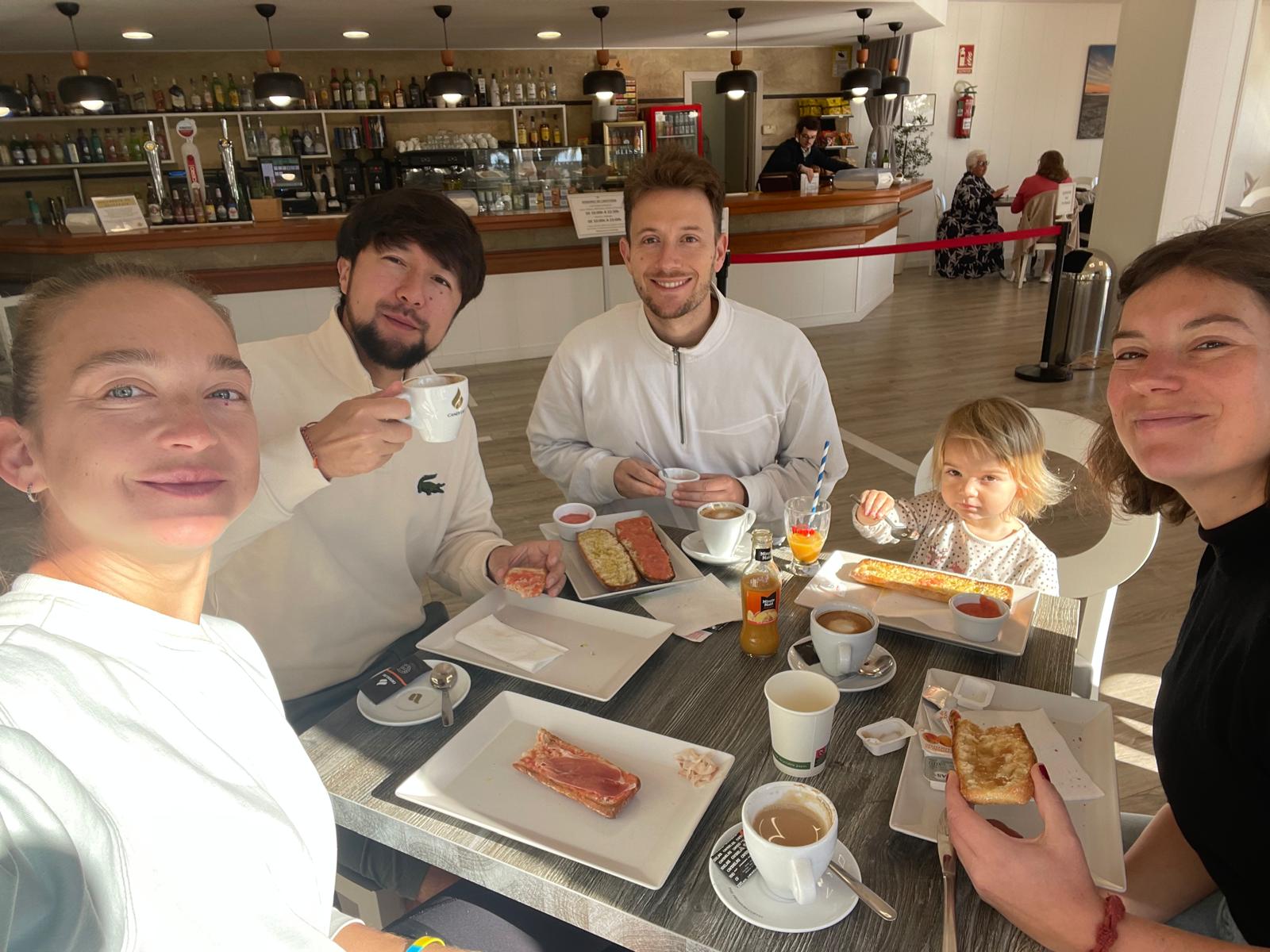 Breakfast before the tournament